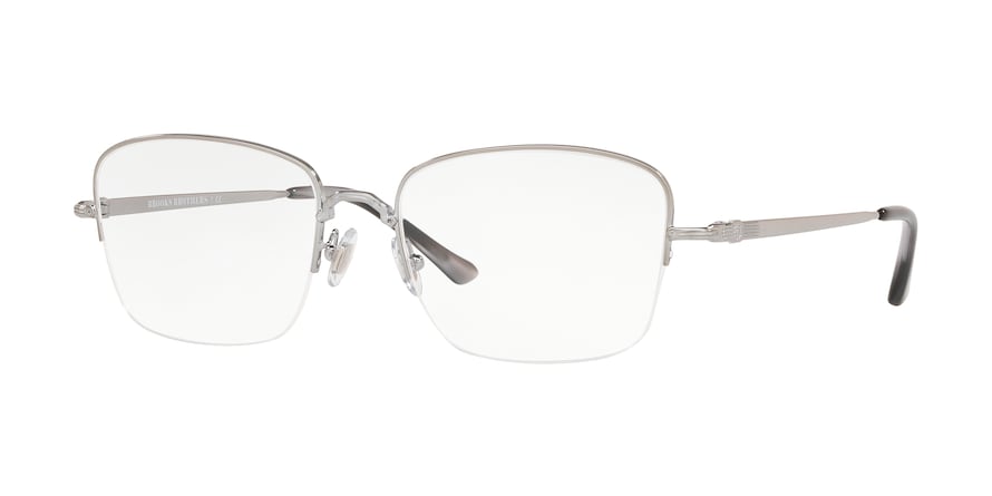 Brooks Brothers BB1067 Square Eyeglasses  1510-SHINY LIGHT  GUNMETAL 55-18-145 - Color Map gold