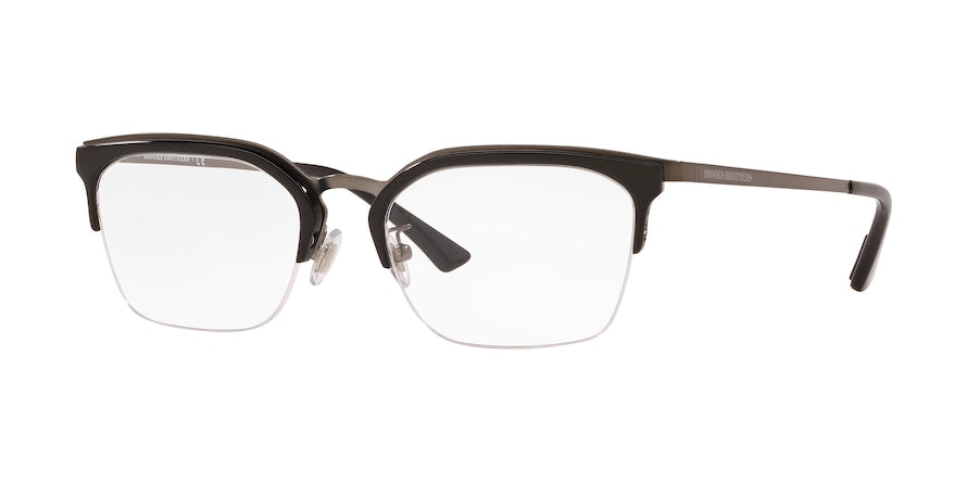 Brooks Brothers BB1069 Rectangle Eyeglasses  1001-MATTE GUNMETAL 54-19-145 - Color Map gunmetal