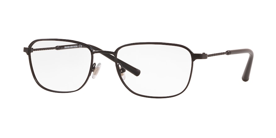 Brooks Brothers BB1070 Rectangle Eyeglasses  1009-MATTE BLACK 56-19-145 - Color Map black