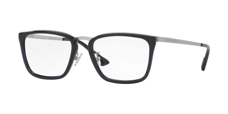 Brooks Brothers BB1071 Square Eyeglasses  1002-MATTE SILVER 55-18-145 - Color Map silver