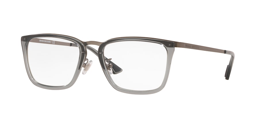 Brooks Brothers BB1071 Square Eyeglasses  1004-MATTE GUNMETAL 55-18-145 - Color Map gunmetal