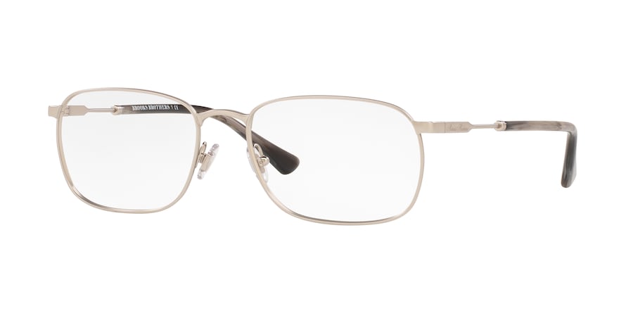 Brooks Brothers BB1072T Rectangle Eyeglasses  1560T-MATTE SILVER 56-18-145 - Color Map silver