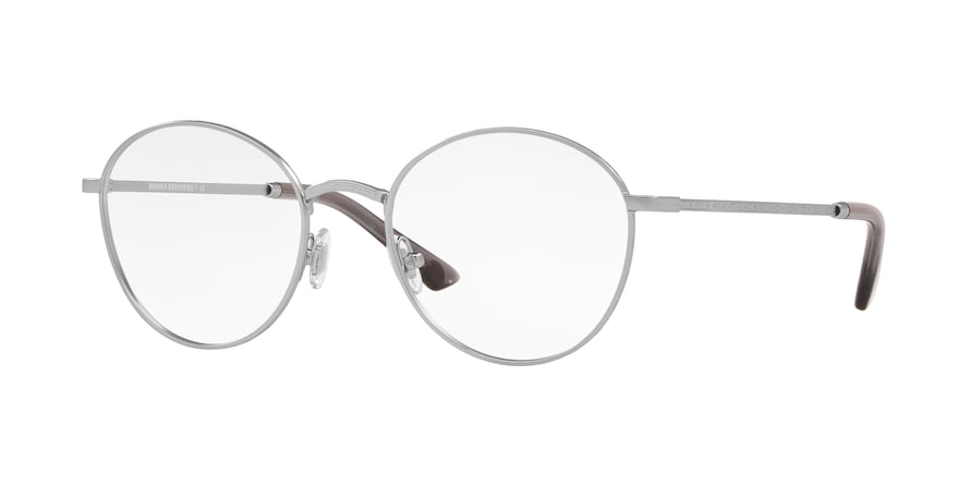 Brooks Brothers BB1074 Round Eyeglasses  1002-MATTE SILVER 51-19-145 - Color Map silver