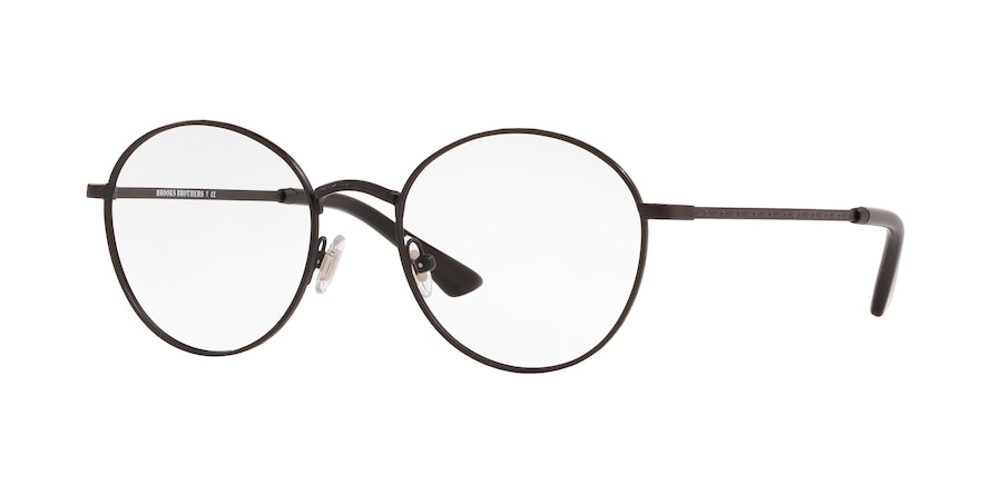 Brooks Brothers BB1074 Round Eyeglasses  1009-MATTE BLACK 51-19-145 - Color Map black