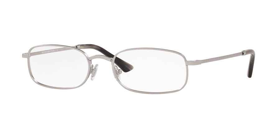 Brooks Brothers BB1075 Oval Eyeglasses  1002-MATTE SILVER 54-19-145 - Color Map silver