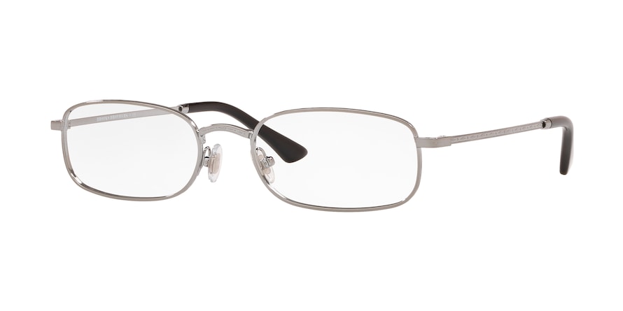 Brooks Brothers BB1075 Oval Eyeglasses  1011-SHINY GUNMETAL 54-19-145 - Color Map gunmetal