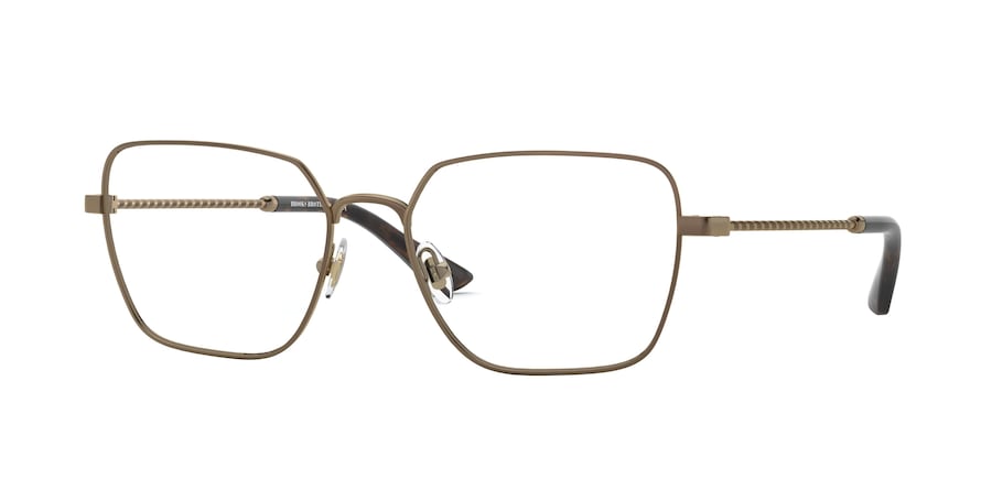 Brooks Brothers BB1076 Irregular Eyeglasses  1005-MATTE GOLD 55-17-145 - Color Map gold
