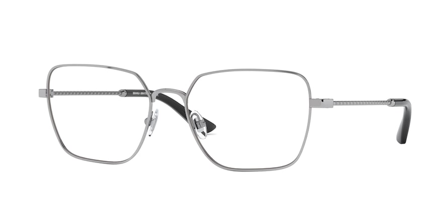 Brooks Brothers BB1076 Irregular Eyeglasses  1510-SHINY GUNMETAL 55-17-145 - Color Map gunmetal
