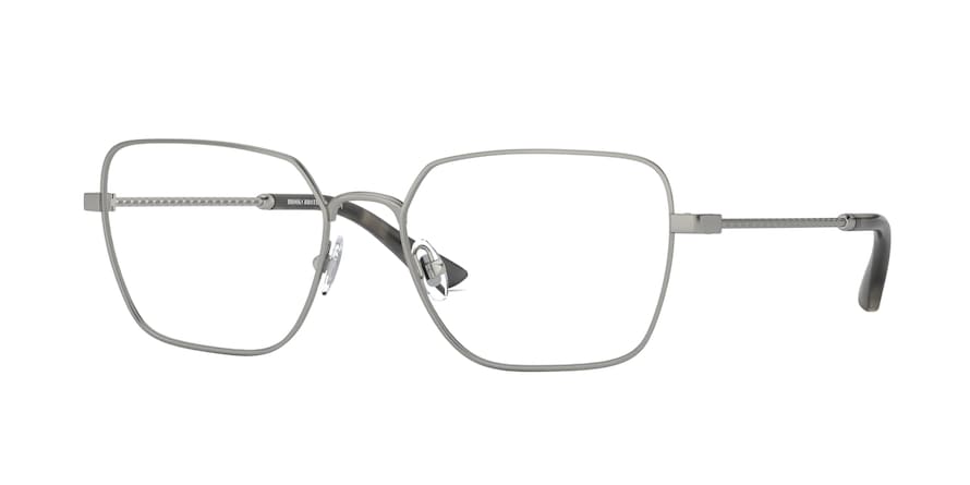 Brooks Brothers BB1076 Irregular Eyeglasses  1560-MATTE SILVER 55-17-145 - Color Map silver