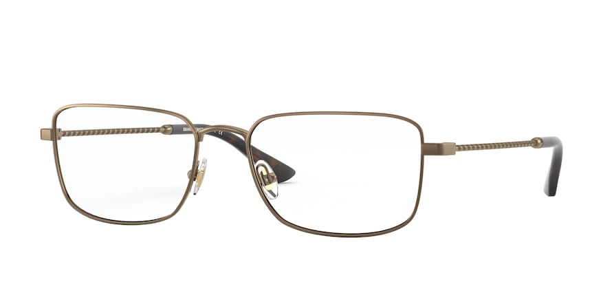 Brooks Brothers BB1077 Rectangle Eyeglasses  1005-MATTE GOLD 56-18-150 - Color Map gold