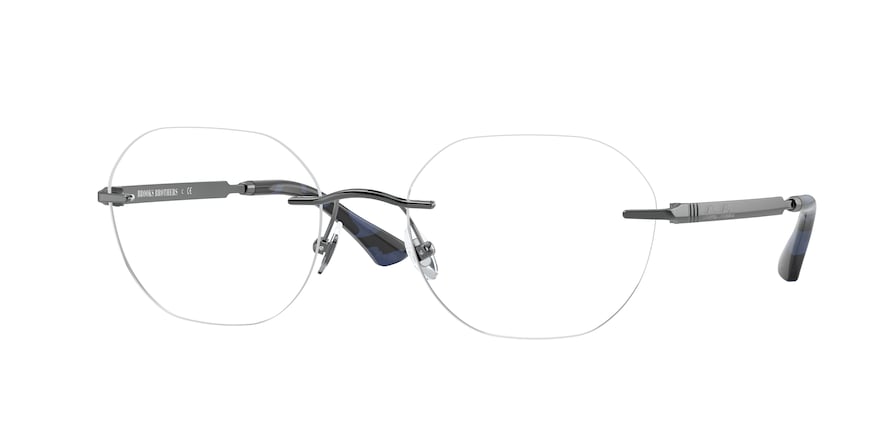 Brooks Brothers BB1081 Irregular Eyeglasses  1013-GUNMETAL 55-20-145 - Color Map gunmetal