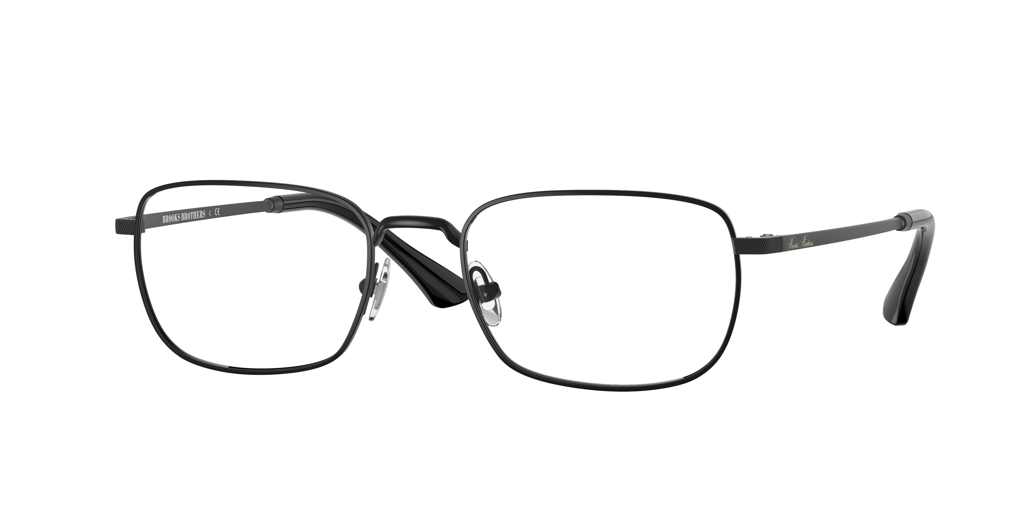 Brooks Brothers BB1086 Phantos Eyeglasses  1009-Matte Black 54-145-19 - Color Map Black