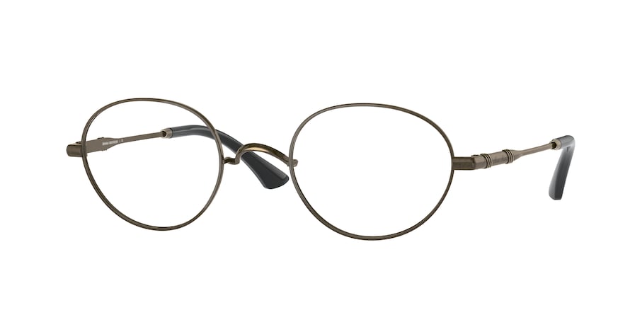 Brooks Brothers BB1091 Oval Eyeglasses  1527-ANTIQUE GOLD 50-23-145 - Color Map gold