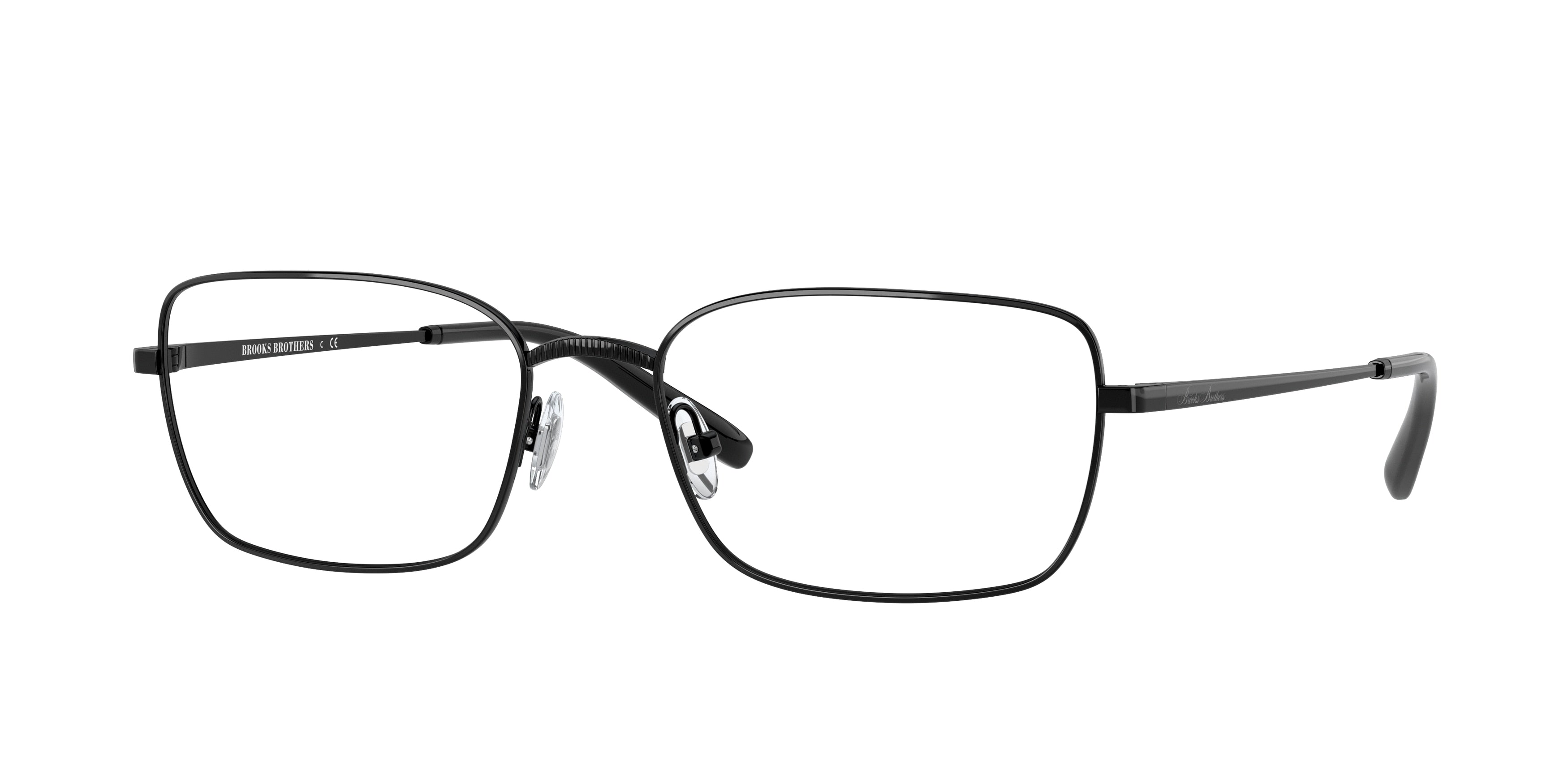 Brooks Brothers BB1096T Rectangle Eyeglasses  1220T-Black 56-145-18 - Color Map Black