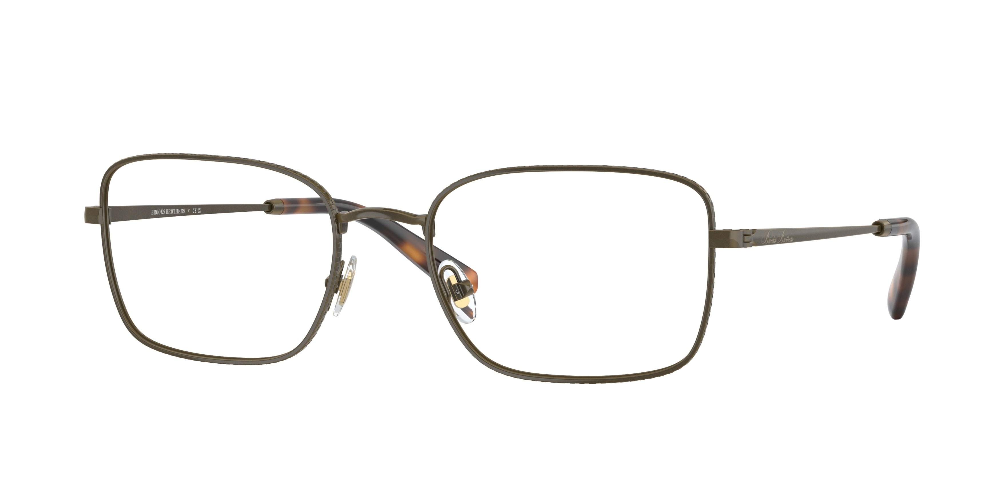 Brooks Brothers BB1102 Rectangle Eyeglasses  1020-Antique Gold 56-145-20 - Color Map Gold