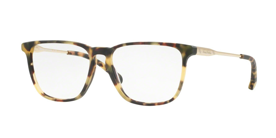 Brooks Brothers BB2034 Square Eyeglasses  6125-MATTE SPOTTY TORT/GOLD 52-15-140 - Color Map havana