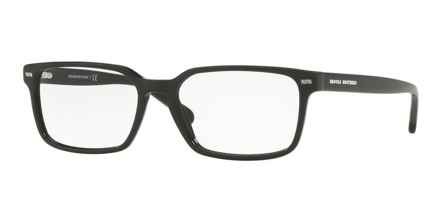 Brooks Brothers BB2040 Rectangle Eyeglasses  6000-BLACK 57-17-145 - Color Map black