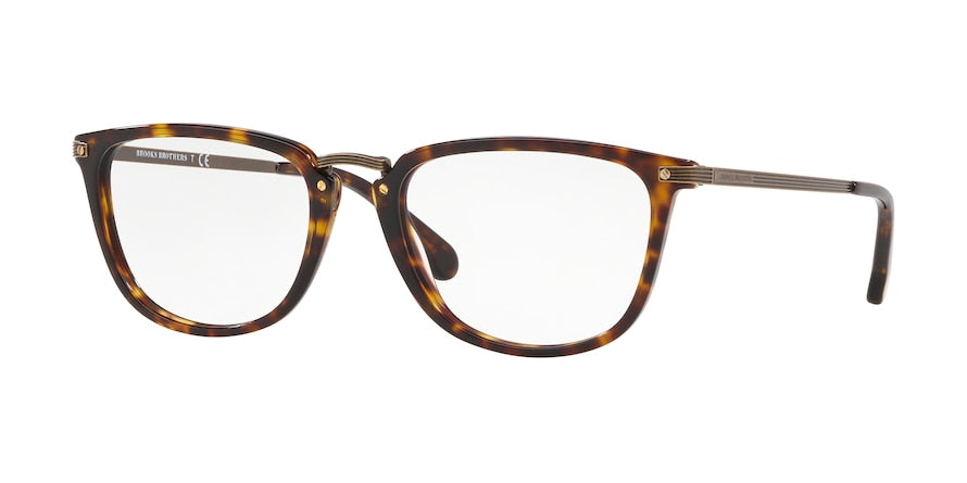 Brooks Brothers BB2042 Rectangle Eyeglasses  6000-SHINY DARK TORT 55-19-145 - Color Map tortoise
