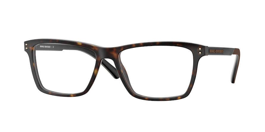 Brooks Brothers BB2048 Rectangle Eyeglasses  6001-DARK TORTOISE 56-16-145 - Color Map havana