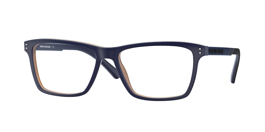 Brooks Brothers BB2048 Rectangle Eyeglasses  6147-BLUE LAMINATE 56-16-145 - Color Map blue