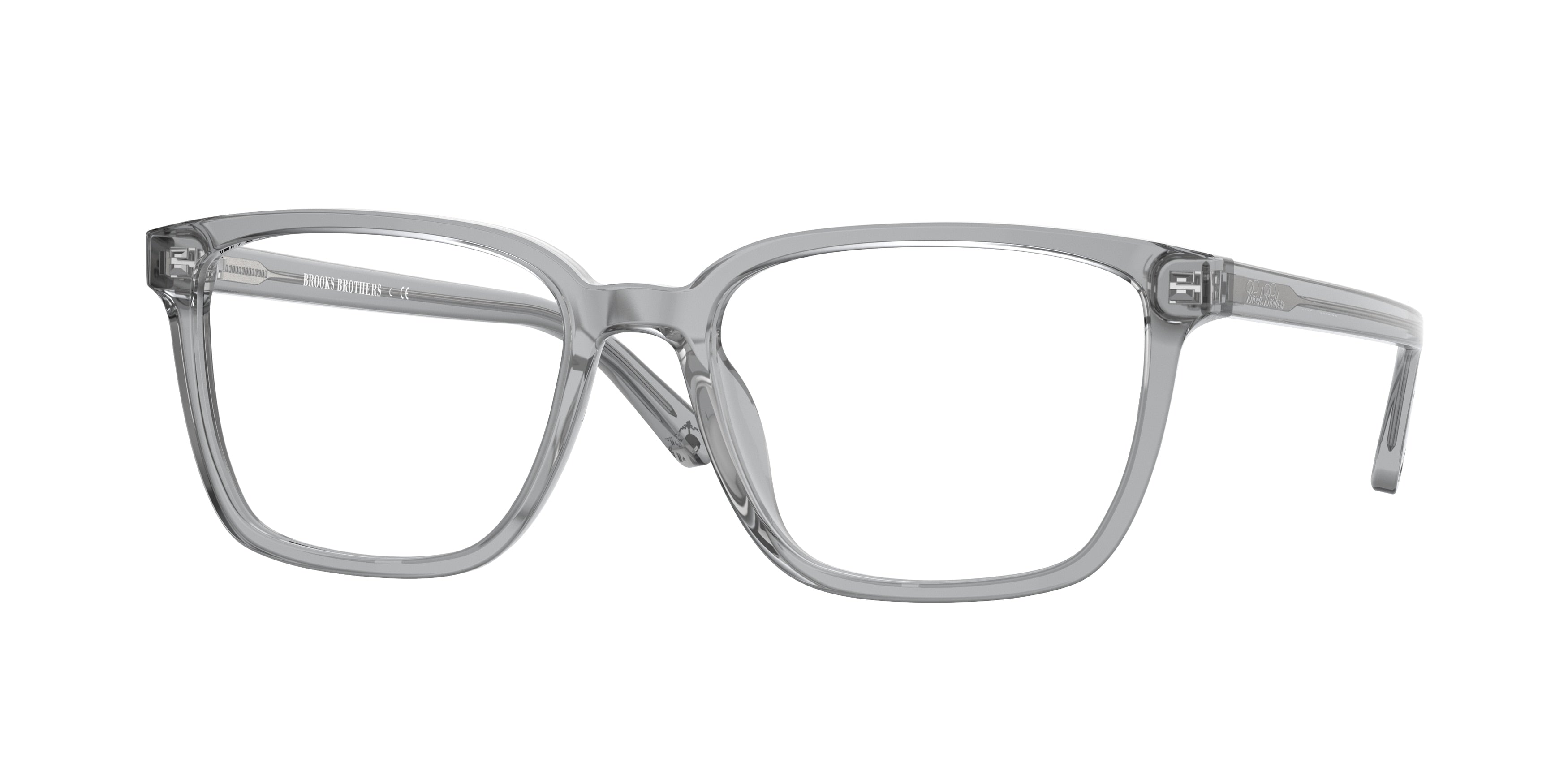 Brooks Brothers BB2052 Pillow Eyeglasses  6050-Transparent Grey 55-145-18 - Color Map Grey
