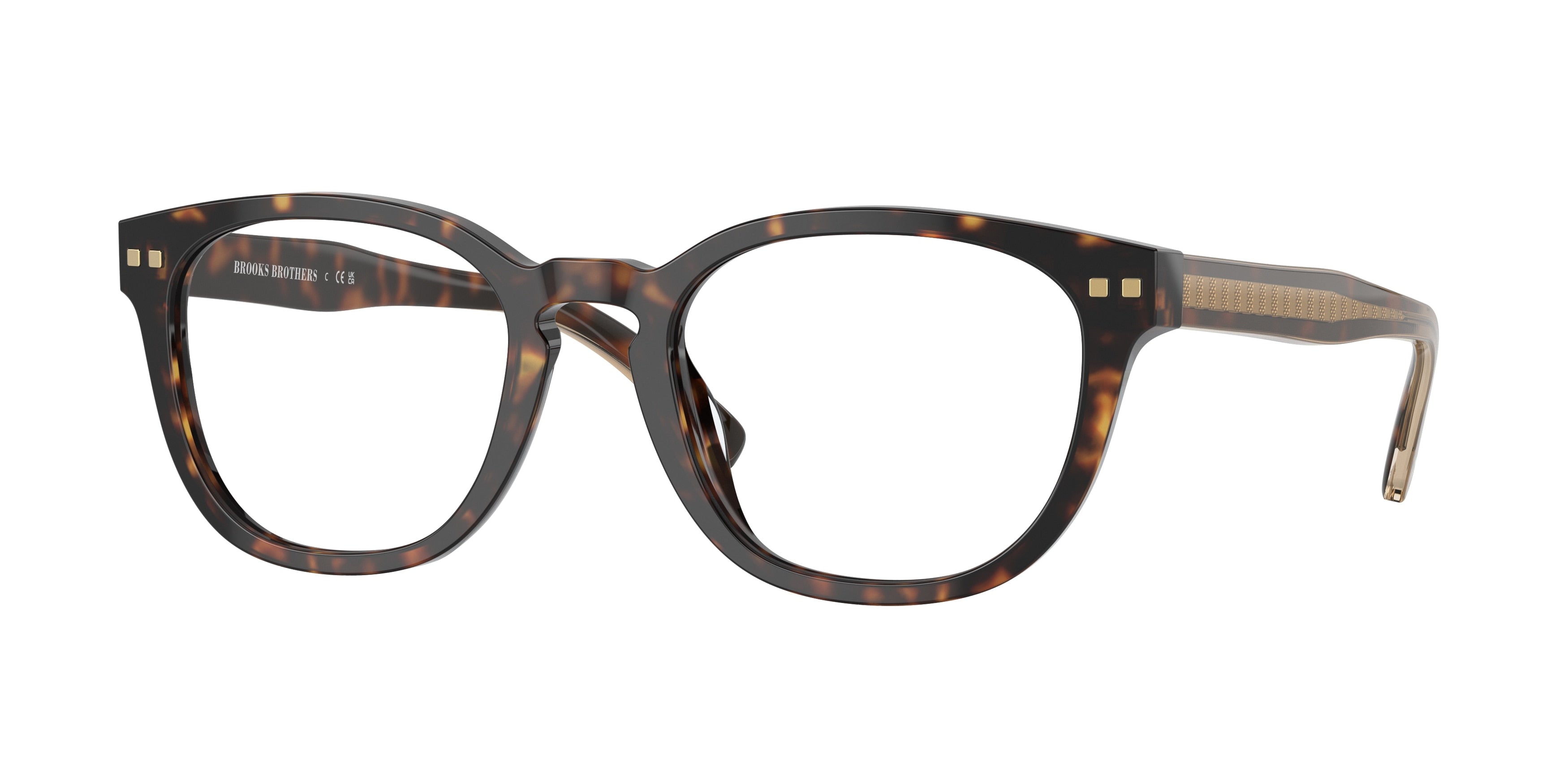 Brooks Brothers BB2057 Phantos Eyeglasses  6160-Warm Tortoise 53-145-21 - Color Map Tortoise