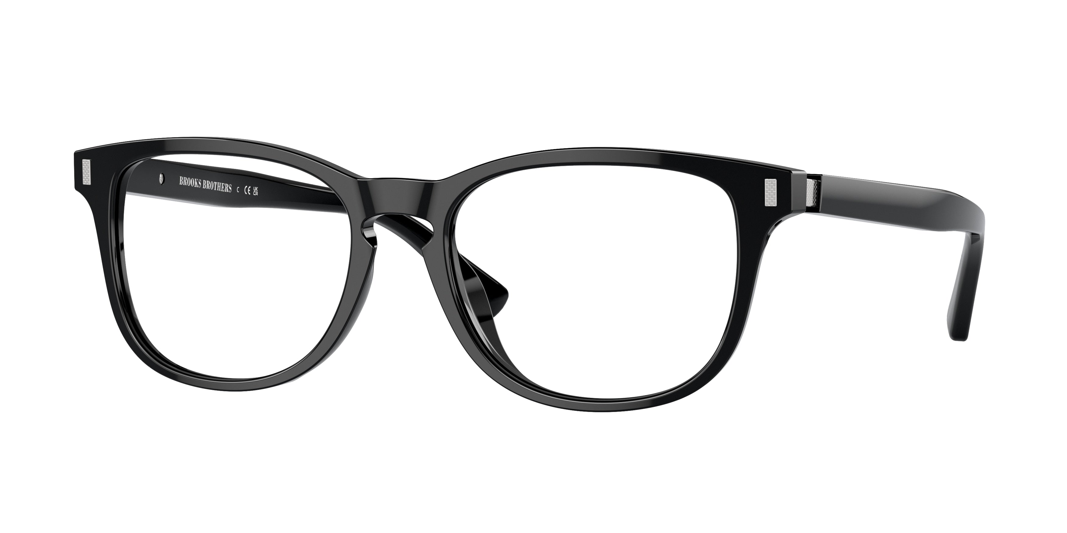 Brooks Brothers BB2060U Round Eyeglasses  6064-Shiny Black Bio 55-145-18 - Color Map Black