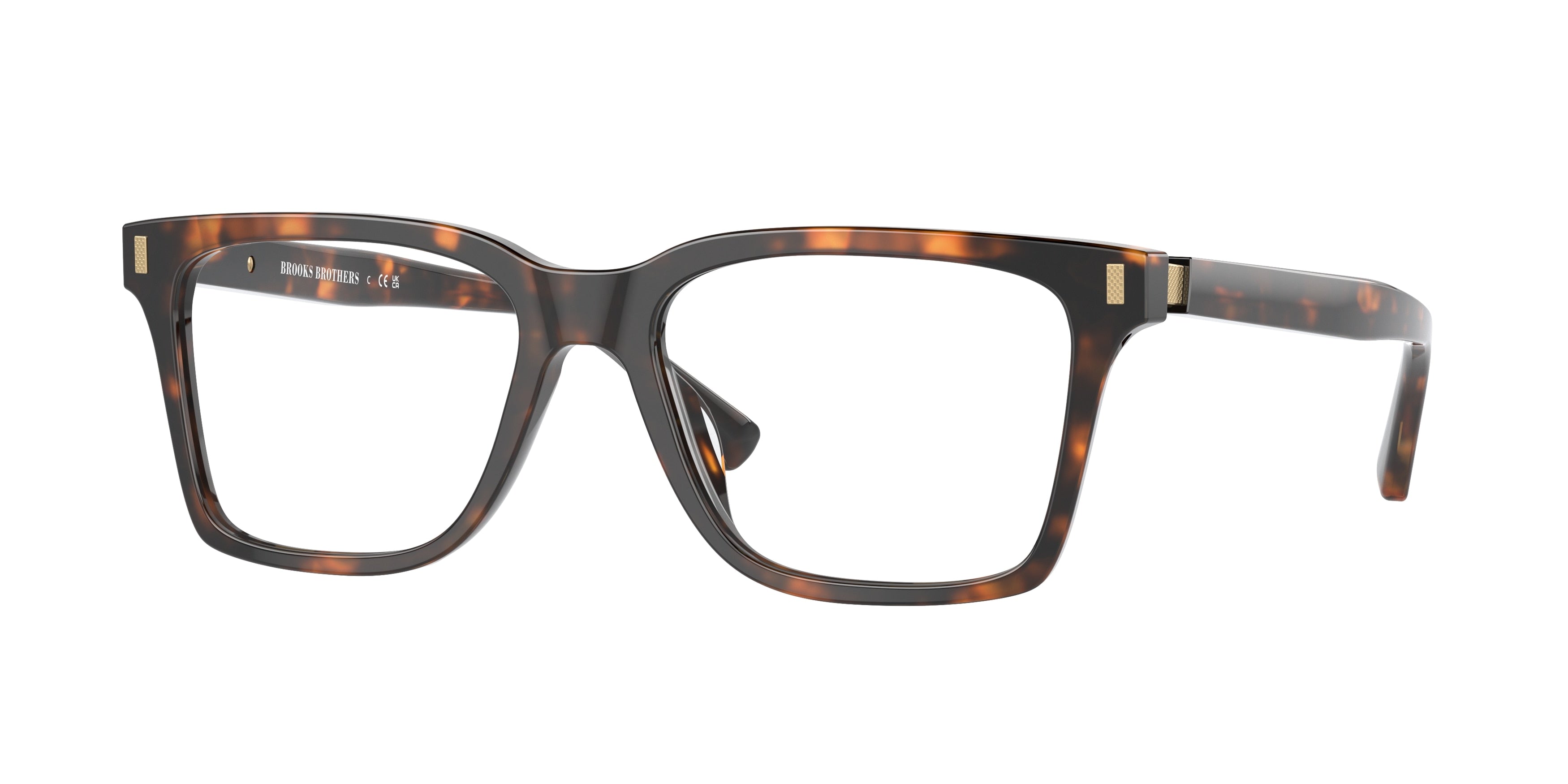 Brooks Brothers BB2061U Square Eyeglasses  6001-Dark Tortoise Bio 54-145-17 - Color Map Tortoise