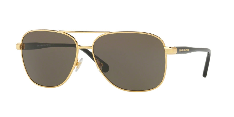 Brooks Brothers BB4042S Pilot Sunglasses  16783-GOLD/BLACK 60-14-145 - Color Map gold