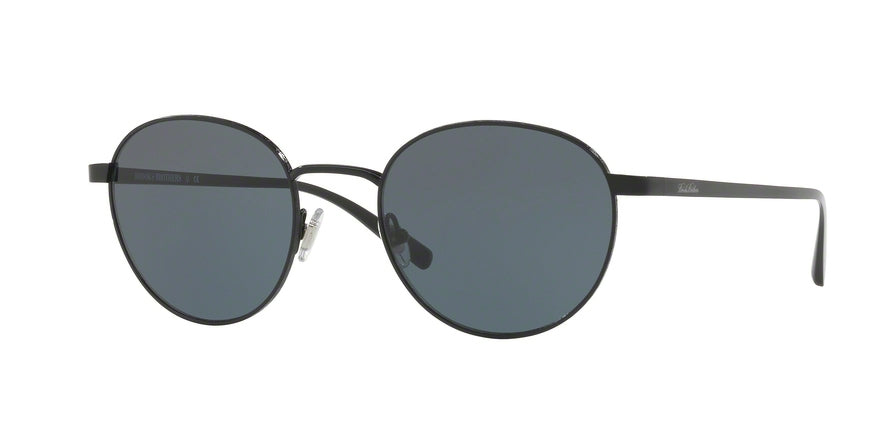 Brooks Brothers BB4043S Round Sunglasses  100487-BLACK 52-21-140 - Color Map black