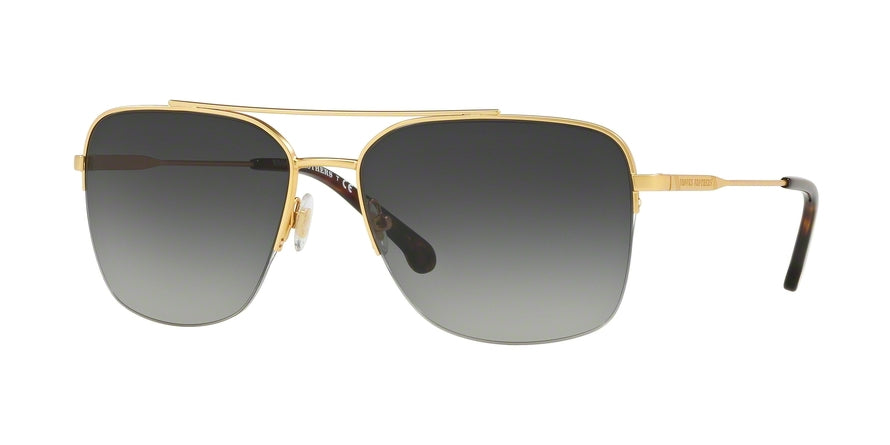 Brooks Brothers BB4047 Square Sunglasses  165411-SATIN GOLD 60-17-145 - Color Map gold
