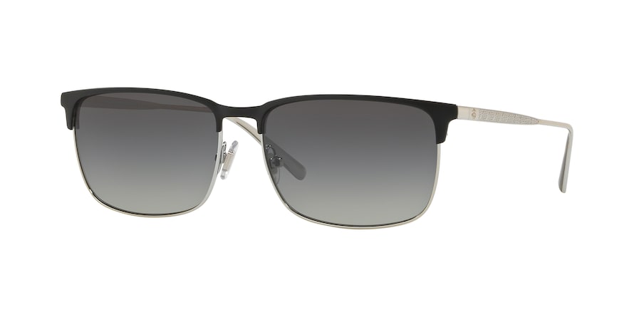 Brooks Brothers BB4050 Rectangle Sunglasses  163711-MATTE BLACK 56-15-140 - Color Map black
