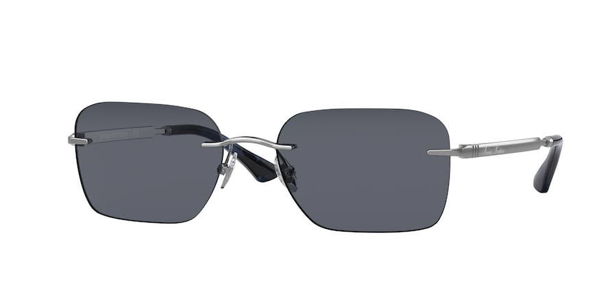 Brooks Brothers BB4058 Rectangle Sunglasses  101355-GUNMETAL 56-18-145 - Color Map gunmetal