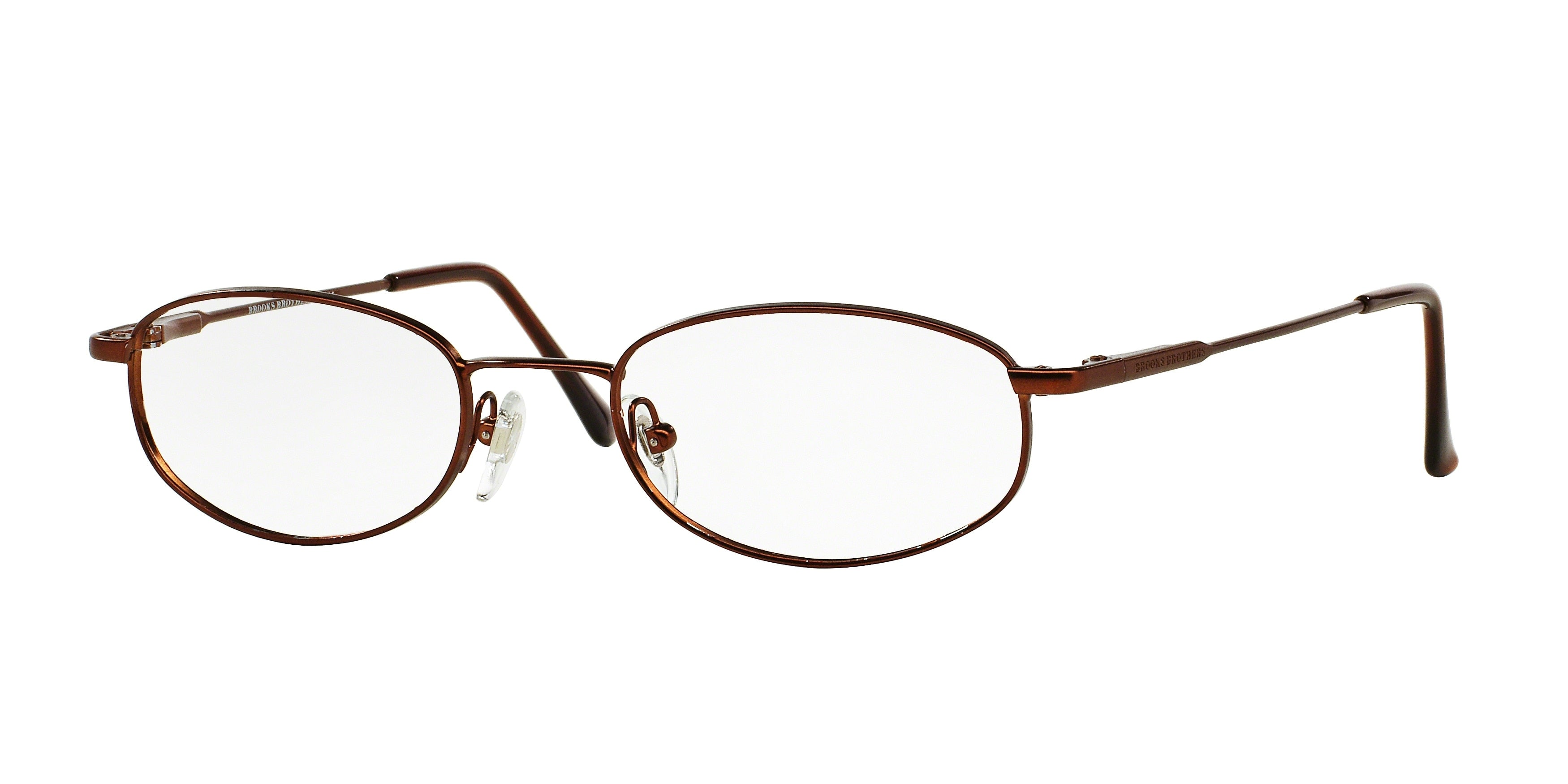 Brooks Brothers BB491 Oval Eyeglasses  1135S-Bronze 52-135-19 - Color Map Brown