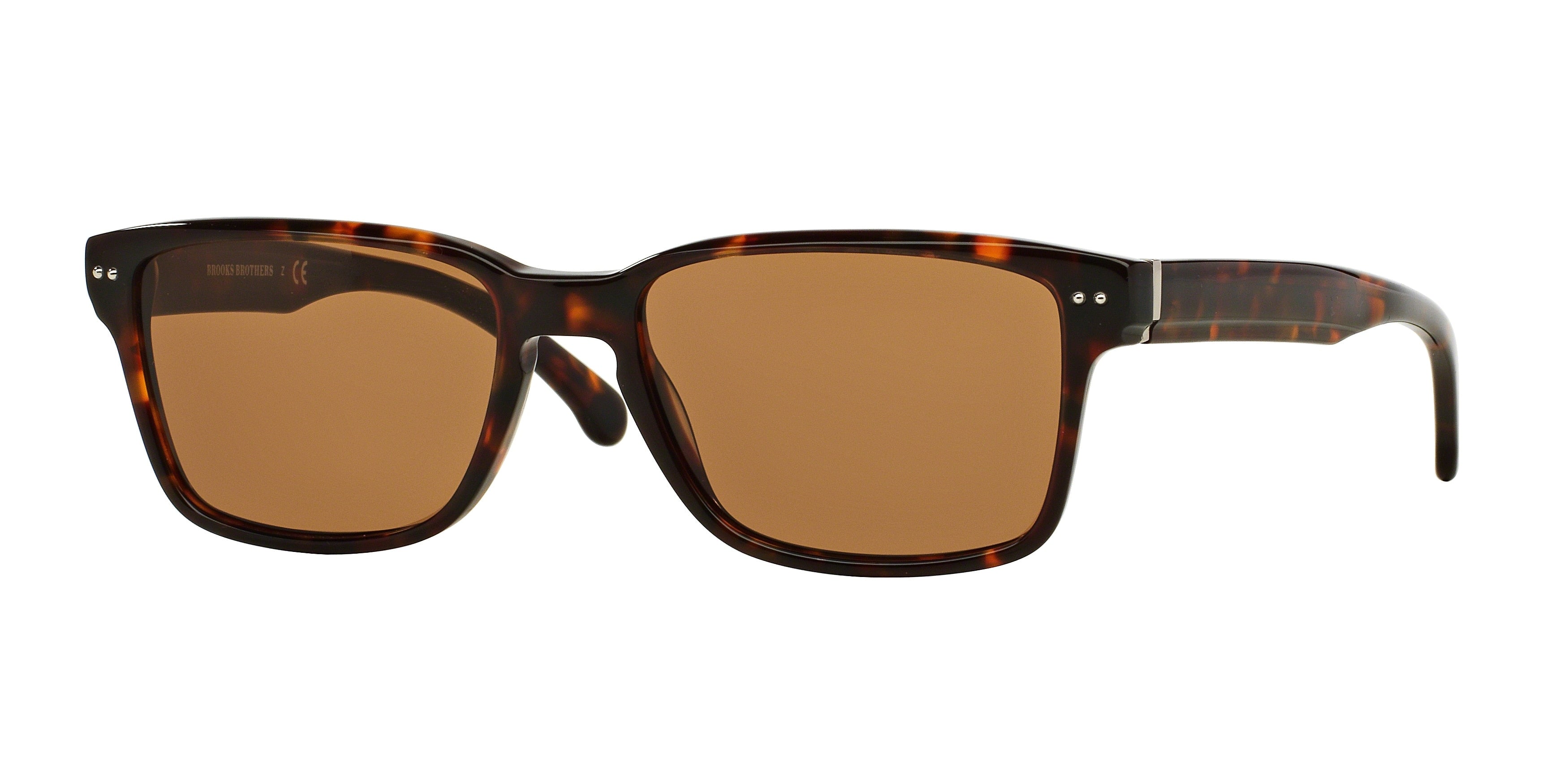 Brooks Brothers BB725S Rectangle Sunglasses  501673-Tortoise 52-140-17 - Color Map Tortoise