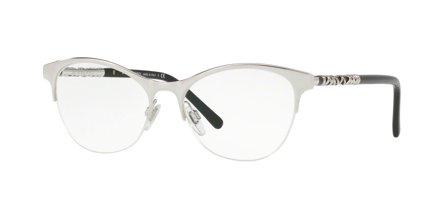 Burberry BE1298 Cat Eye Eyeglasses  1005-SILVER 53-17-140 - Color Map silver