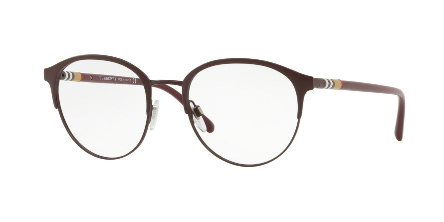 Burberry BE1318 Phantos Eyeglasses  1250-MATTE BORDEAUX 51-19-145 - Color Map bordeaux