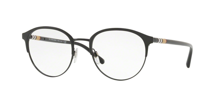 Burberry BE1318 Phantos Eyeglasses  1252-BLACK/MATTE BLACK 51-19-145 - Color Map black
