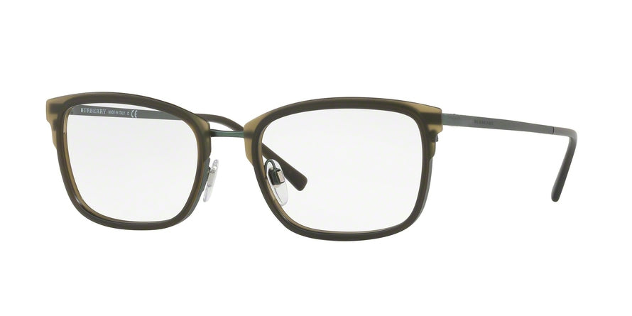 Burberry BE1319 Square Eyeglasses  1255-MATTE GREEN 54-19-145 - Color Map green