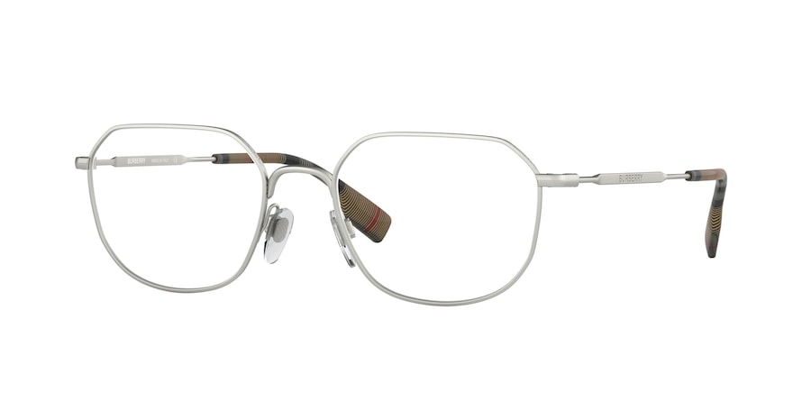 Burberry BE1335 Square Eyeglasses  1005-SILVER 52-19-145 - Color Map silver