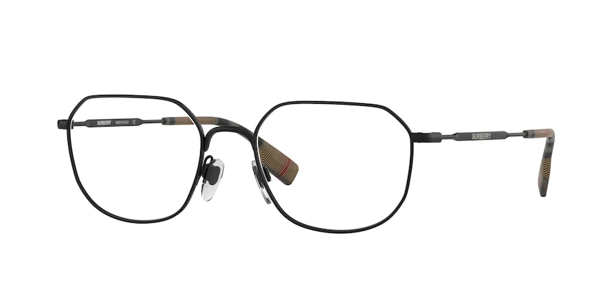 Burberry BE1335 Square Eyeglasses  1007-MATTE BLACK 54-19-145 - Color Map black