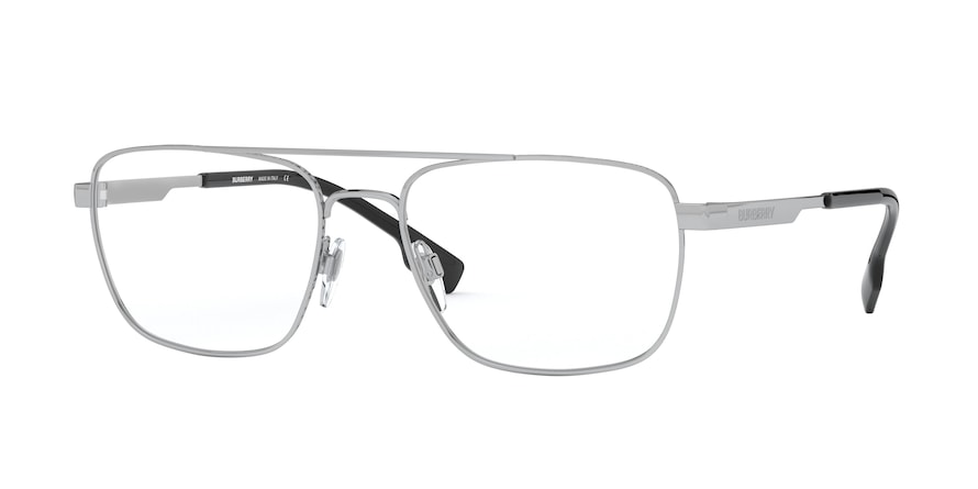 Burberry CRESCENT BE1340 Rectangle Eyeglasses  1005-SILVER 59-18-145 - Color Map silver
