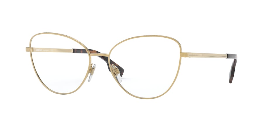 Burberry BE1341 Butterfly Eyeglasses  1017-GOLD 55-16-140 - Color Map gold