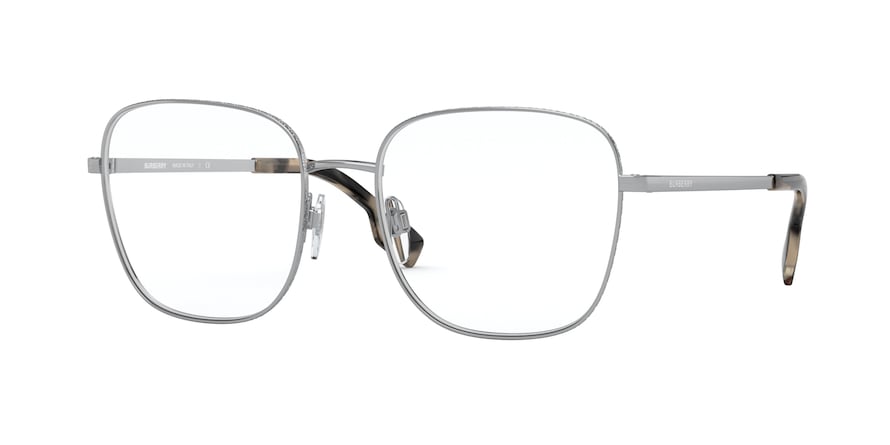 Burberry ELLIOTT BE1347 Square Eyeglasses  1005-SILVER 54-18-140 - Color Map silver