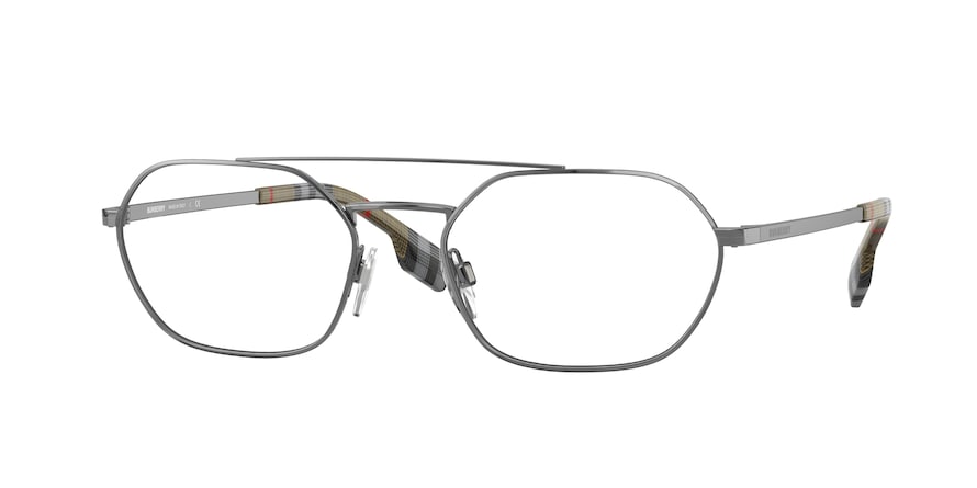 Burberry FAIRWAY BE1351 Irregular Eyeglasses  1003-GUNMETAL 55-19-145 - Color Map gunmetal