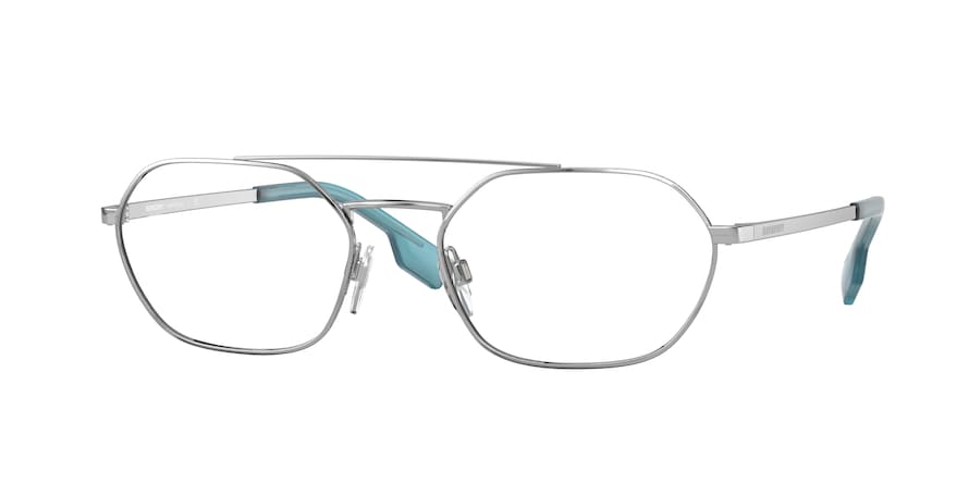 Burberry FAIRWAY BE1351 Irregular Eyeglasses  1005-SILVER 55-19-145 - Color Map silver