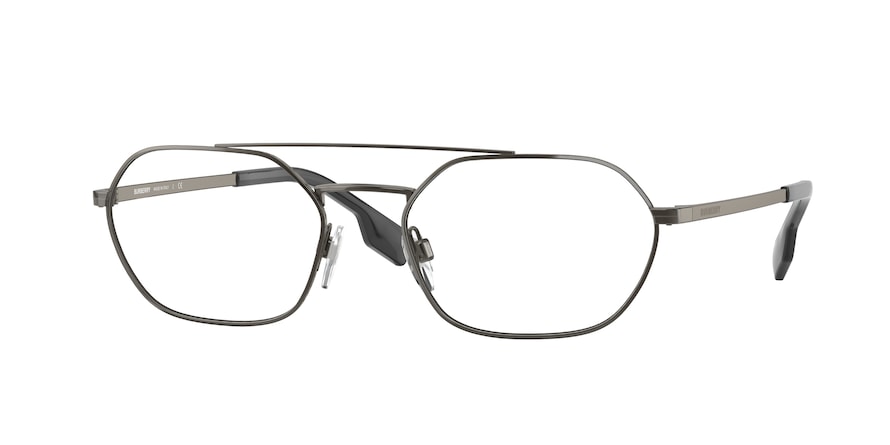 Burberry FAIRWAY BE1351 Irregular Eyeglasses  1144-RUTHENIUM 55-19-145 - Color Map gunmetal