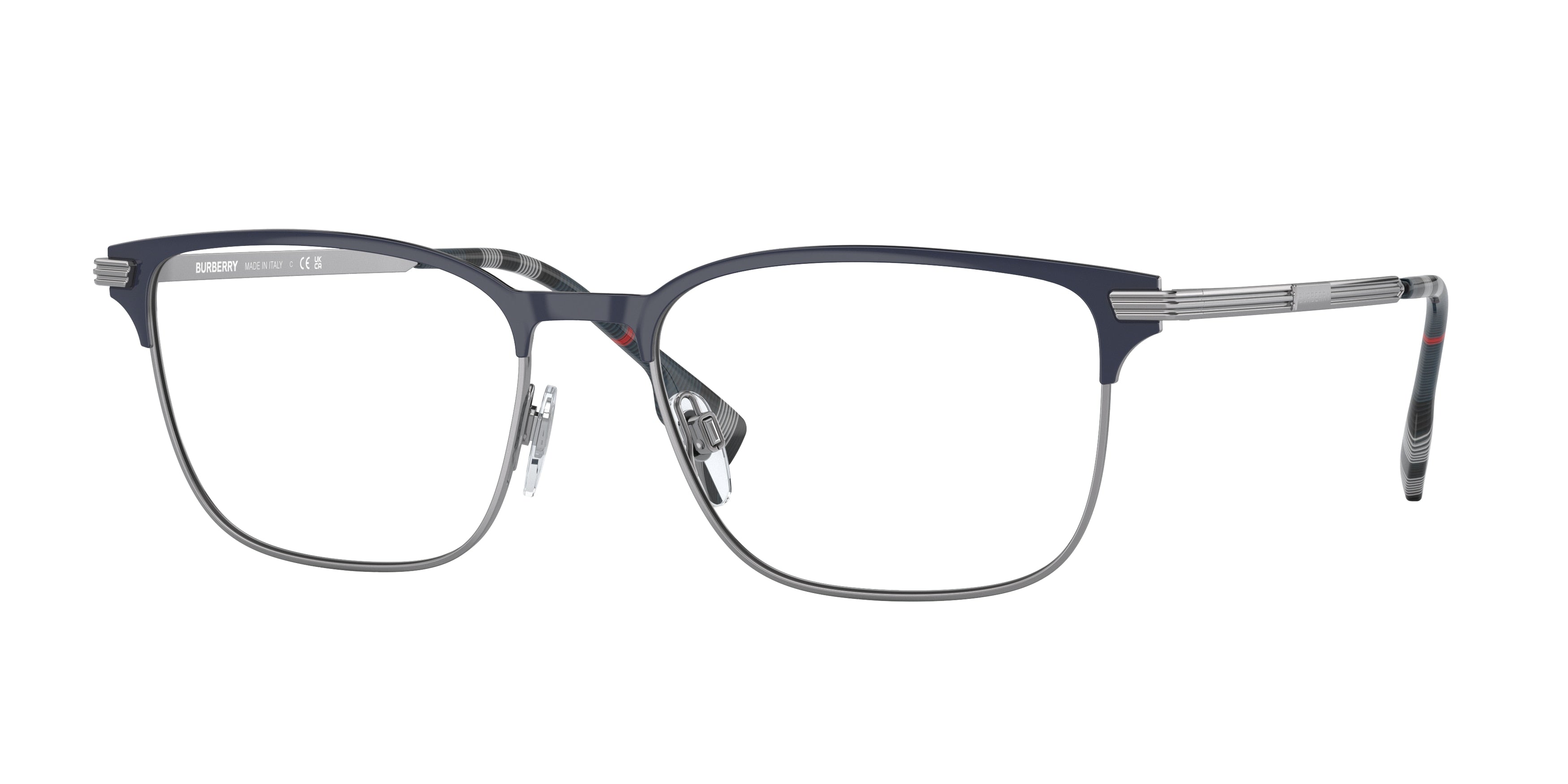 Burberry MALCOLM BE1372 Rectangle Eyeglasses  1003-Blue 57-150-18 - Color Map Blue