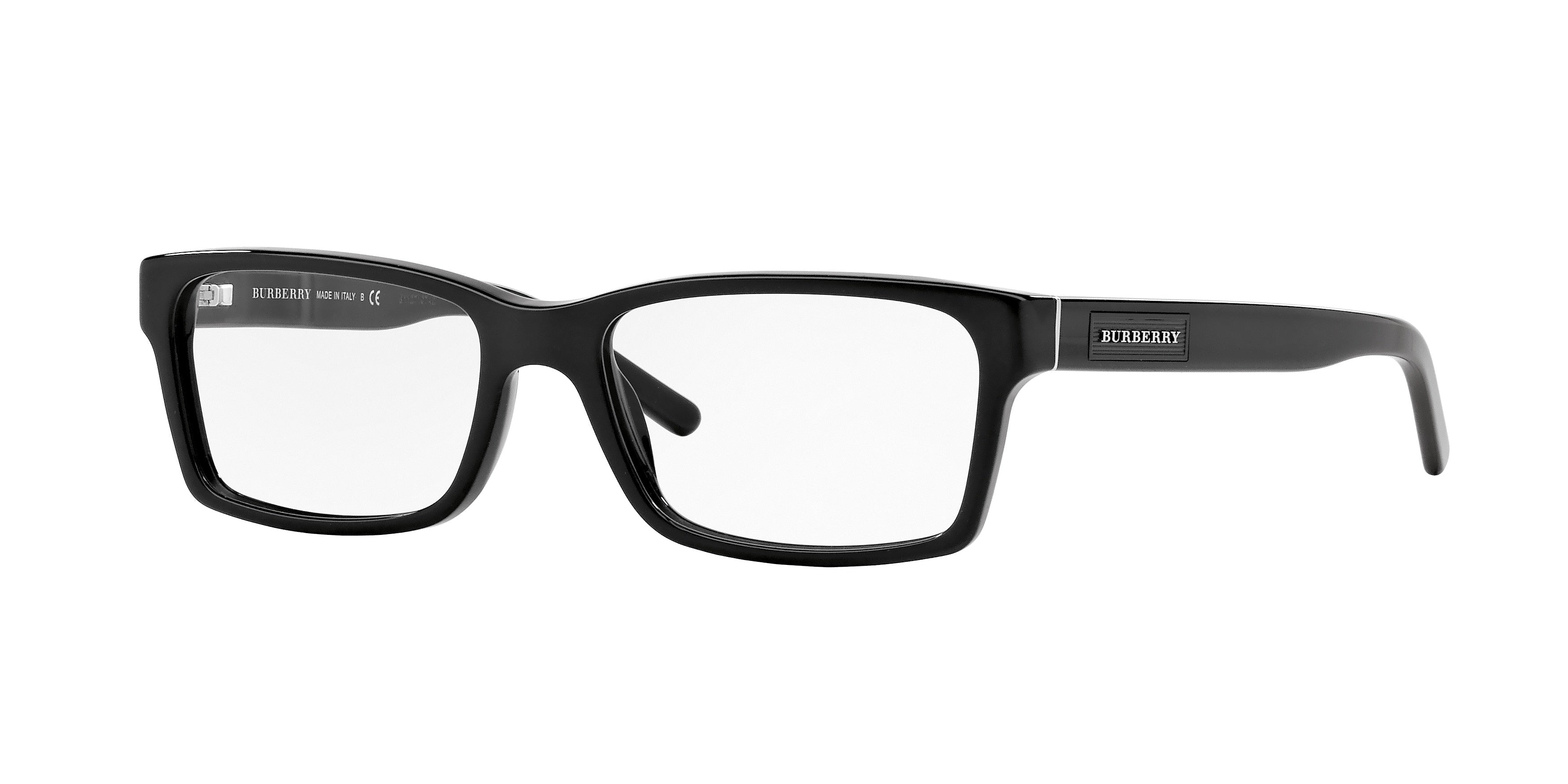 Burberry BE2108 Square Eyeglasses  3001-Black 54-140-16 - Color Map Black