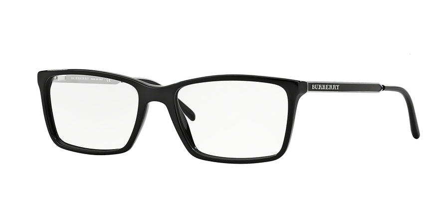 Burberry BE2126 Square Eyeglasses  3001-BLACK 54-17-140 - Color Map black